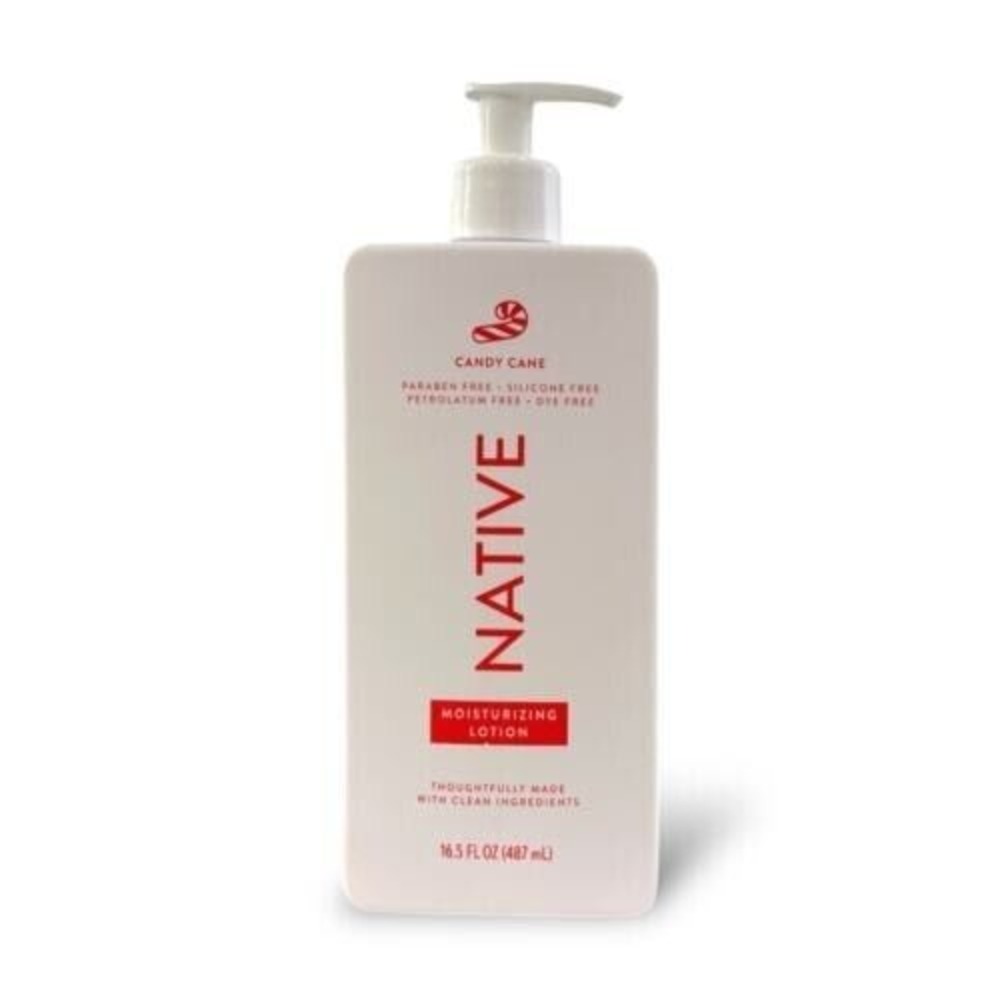 Native Limited Edition‎ Holiday Body Lotion Pump Candy Cane 16.5 oz Clean Vegan